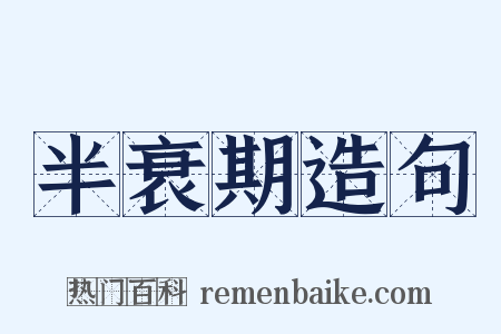 半衰期造句是什么意思的图片